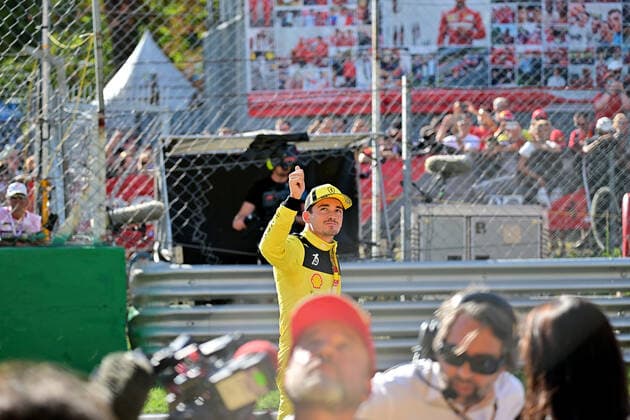 FORMULA 1 PIRELLI GRAN PREMIO D ITALIA 2022 10.09.2022, Autodromo Nazionale di Monza, Monza, FORMULA 1 PIRELLI GRAN PREMIO D ITALIA 2022 ,im Bild Poleposition für Charles Leclerc (MCO), Scuderia Ferrari.