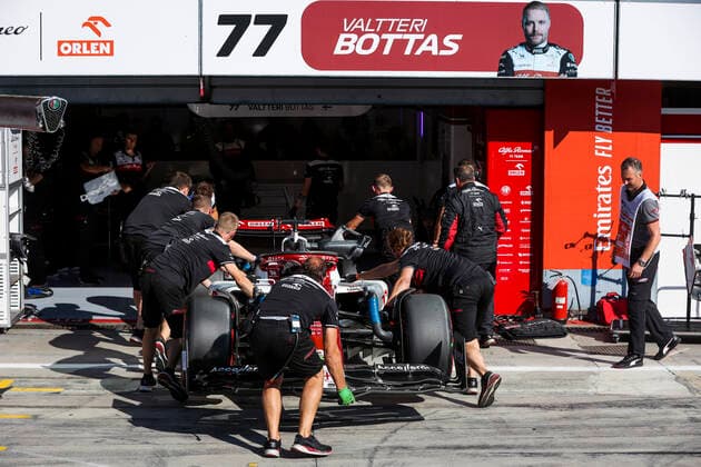 77 Valtteri Bottas (FIN, Alfa Romeo F1 Team ORLEN), F1 Grand Prix of Italy at Autodromo Nazionale Monza on September 10, 2022 in Monza, Italy. (Photo by HOCH ZWEI) Monza Italy