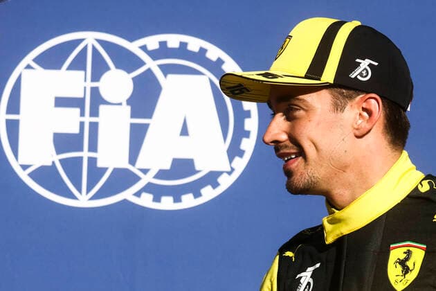 F1 Italian Grand Prix Charles Leclerc of Scudera Ferrari after taking pole position during the Formula 1 Italian Grand Prix practice three at Circuit Monza, on September 10, 2022 in Monza, Italy Monza Italy  Copyright: xBeataxZawrzelx originalFilename:zawrzel-f1italia220910_npTBJ.jpg