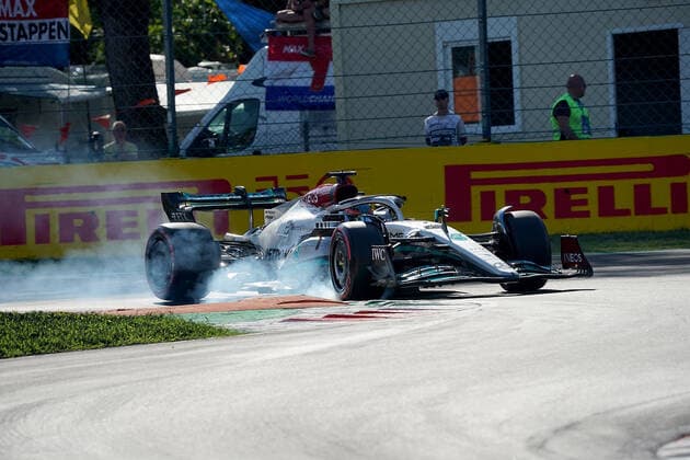 10.09.2022, Autodromo Nazionale di Monza, Monza, FORMULA 1 PIRELLI GRAN PREMIO D ITALIA 2022 ,im Bild George Russell (GBR), Mercedes-AMG Petronas Formula One Team Monza Autodromo Nazionale di Monza Italien