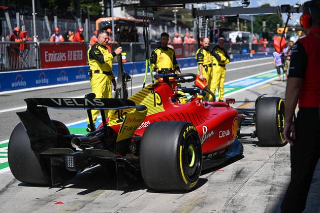 Formel 1 GP Italien Monza, Samstag, 10.09.2022 Charles Leclerc (MCO) Scuderia Ferrari; Formel 1 GP Italien Monza, Samstag, 10.09.2022 Copyright: xBEAUTIFULxSPORTS Erlhofx