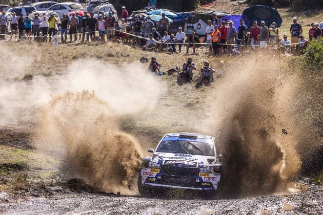 Bilder des Jahres 2022, Sport 09 September Sport Themen der Woche KW36 36 MARTINEZ Jorge (chl), ALVAREZ NICHOLSON Alberto (arg), Skoda Fabia Evo, action during the Acropolis Rally Greece 2022, 10th round of the 2022 WRC, Motorsport Rallye, WM World Rally Car Championship, from September 8 to 11, 2022 at Lamia, Greece - AUTO - WRC - ACROPOLIS RALLY GREECE 2022 DPPI Panoramic  EKO_AcropolisRally2022_NK_1208
