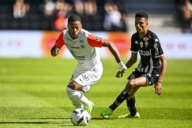 Arnaud Nordin (Montpellier) FOOTBALL : Angers vs Montpellier - Ligue 1 Uber eats - 11 09 2022 JBAutissier Panoramic 