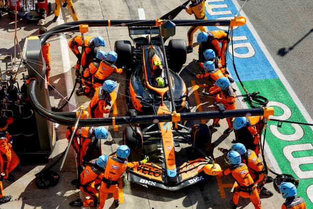 4 Lando Norris (GBR, McLaren F1 Team), F1 Grand Prix of Italy at Autodromo Nazionale Monza on September 11, 2022 in Monza, Italy. (Photo by HOCH ZWEI) Monza Italy