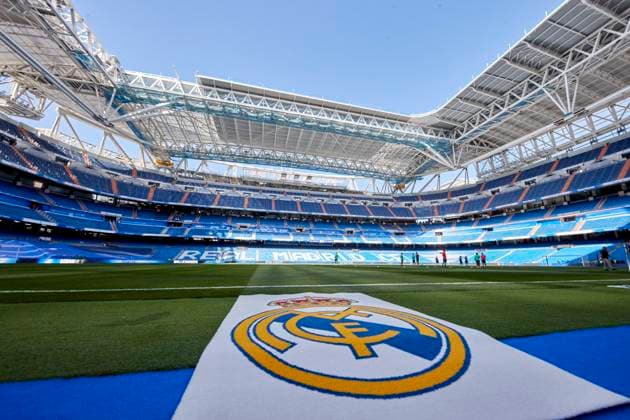 MADRID, SPAIN - SEPTEMBER 11: General view of Santiago Bernabeu prior the La Liga Santander match between Real Madrid CF and RCD Mallorca on September 11, 2022 at Santiago Bernabeu in Madrid, Spain. Noxthirdxpartyxsales  (198251059)