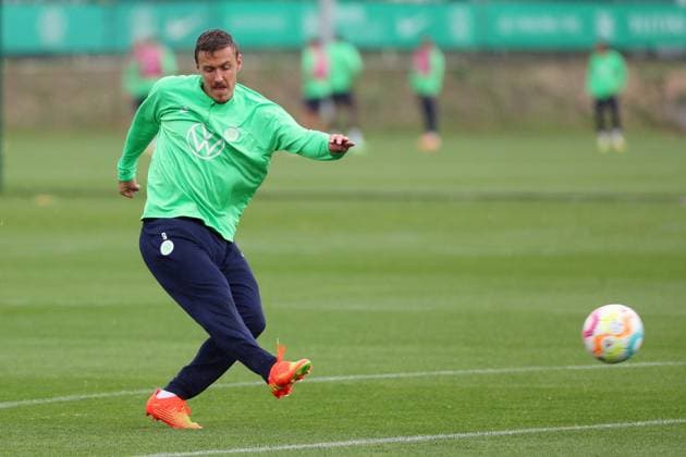 VfL Training Wolfsburg, 13.09.2022, FUßBALL - VfL Wolfsburg, Training, 1. Bundesliga, Saison 2022 23. Max Kruse (VfL Wolfsburg) Wolfsburg *** VfL Training Wolfsburg, 13 09 2022, FOOTBALL VfL Wolfsburg, training, 1 Bundesliga, season 2022 23 Max Kruse VfL Wolfsburg Wolfsburg