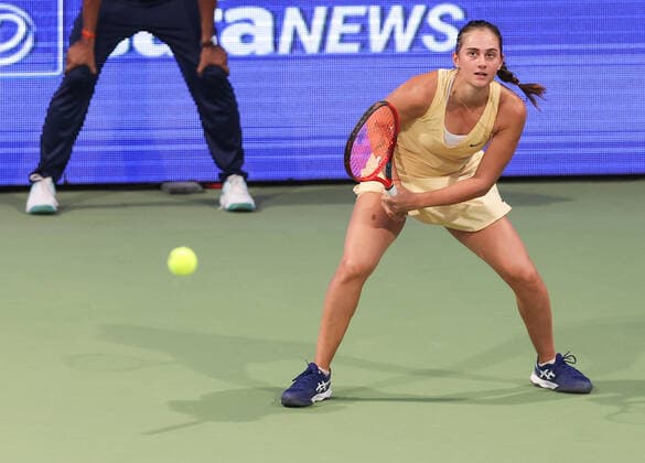 September 13, 2022, New Delhi, New Delhi, India: Chennai Open WTA, Tennis Damen 250 :.Alison RISKE-AMIRTHARAJ (USA) vs Anastasia GASANOVA (Russia) ..GASANOVA in action during Chennai Open WTA 250 Tournament in Chennai on Tuesday...GASANOVA defeated RISKE Amirtharaj by 2-6,3-6 New Delhi India - ZUMAs280 20220913_zsp_s280_001 Copyright: xSeshadrixSukumarx