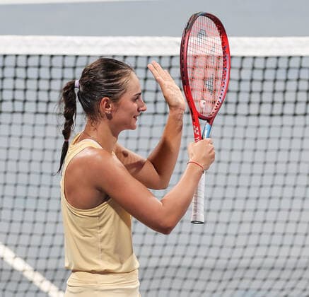 September 13, 2022, New Delhi, New Delhi, India: Chennai Open WTA, Tennis Damen 250 :.Alison RISKE-AMIRTHARAJ (USA) vs Anastasia GASANOVA (Russia) ..GASANOVA in action during Chennai Open WTA 250 Tournament in Chennai on Tuesday...GASANOVA defeated RISKE Amirtharaj by 2-6,3-6 New Delhi India - ZUMAs280 20220913_zsp_s280_020 Copyright: xSeshadrixSukumarx
