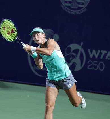 September 14, 2022, New Delhi, New Delhi, India: Chennai Open WTA, Tennis Damen 250 :.Maria TKACHEVA vs Varvana GRACHEVA (RUS)..Maria TKACHEVA in action during the round of 32 .In Chennai on Tuesday defeated by Varvana GRACHEVA (RUS) by 3-6,2-6 New Delhi India - ZUMAs280 20220914_zsp_s280_010 Copyright: xSeshadrixSukumarx