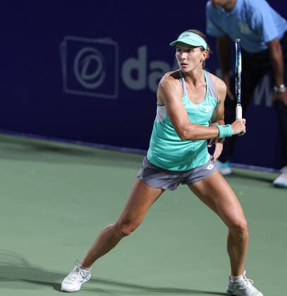 September 14, 2022, New Delhi, New Delhi, India: Chennai Open WTA, Tennis Damen 250 :.Maria TKACHEVA vs Varvana GRACHEVA (RUS)..Maria TKACHEVA in action during the round of 32 .In Chennai on Tuesday defeated by Varvana GRACHEVA (RUS) by 3-6,2-6 New Delhi India - ZUMAs280 20220914_zsp_s280_011 Copyright: xSeshadrixSukumarx