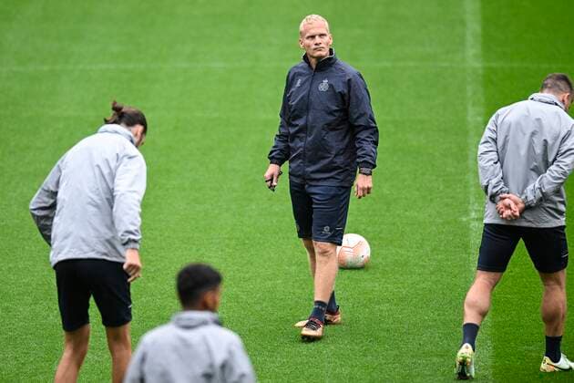 LEUVEN, BELGIUM - SEPTEMBER 14 : Geraerts Karel head coach of Union St-Gilloise during a practice session prior of the UEFA Europa League match between Union St-Gilloise and Malmö FF at the King Power Stadium at den Dreef on September 14, 2022 in Leuven, Belgium, 14 09 2022 ( Union ST-Gilloise practice session. PhotoNews Panoramic 