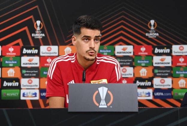 Fussball, Herren, Saison 2022 2023, Europa League, Pressekonferenz Training vor dem Sporting Braga - 1. FC Union Berlin, Diogo Leite (1. FC Union Berlin), 14.09. 2022, Copyright: xMatthiasxKochx