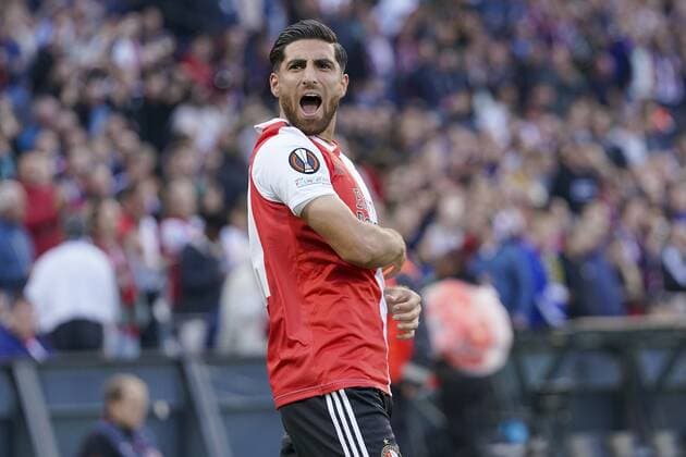 ROTTERDAM, 15-09-2022, Stadium Feijenoord, De Kuip, UEFA Europa League, Feyenoord - Sturm Graz, season 2022 2023, Feyenoord forward Alireza Jahanbakhsh celebrate the goal 1-0 Feyenoord - Sturm Graz  x18340781x Copyright: