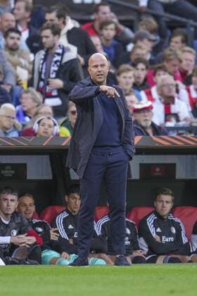 ROTTERDAM, 15-09-2022, Stadium Feijenoord, De Kuip, UEFA Europa League, Feyenoord - Sturm Graz, season 2022 2023, Feyenoord trainer coach Arne Slot Feyenoord - Sturm Graz  x18340836x Copyright: