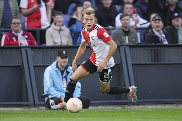 ROTTERDAM, 15-09-2022, Stadium Feijenoord, De Kuip, UEFA Europa League, Feyenoord - Sturm Graz, season 2022 2023, Feyenoord defender Marcus Pedersen Feyenoord - Sturm Graz  x18341379x Copyright: