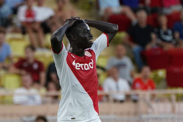 Fußball, EL, AS Monaco - Ferencvaros Budapest Krepin Diatta (AS Monaco) FOOTBALL : AS Monaco vs Ferencvaros TC - Ligue Europa - Phase de groupe - Monaco - 15 09 2022 NorbertScanella Panoramic 