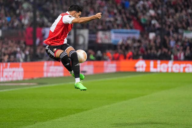 Sport Bilder des Tages UEFA Europa League: Feyenoord v SK Sturm Graz Rotterdam - Alireza Jahanbakhsh of Feyenoord during the match between Feyenoord v SK Sturm Graz at Stadion Feijenoord De Kuip on 15 September 2022 in Rotterdam, Netherlands. Copyright: xYannickxVerhoevenx