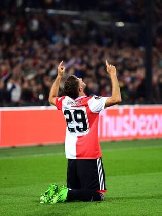 ROTTERDAM - (lr) during the UEFA Europa League Group F match between Feyenoord and Sturm Graz at Feyenoord Stadium de Kuip on September 15, 2022 in Rotterdam, Netherlands. ANP OLAF KRAAK UEFA Europa League group F 2022 2023 xVIxANPxSportx xxANPxIVx