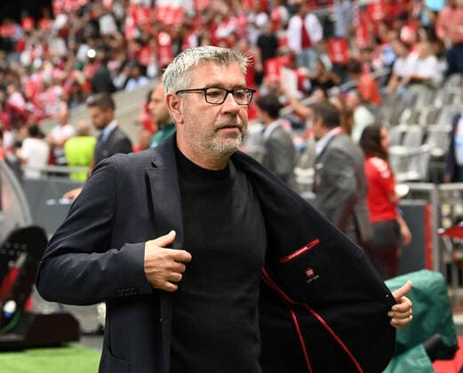 Fussball, Herren, Saison 2022 2023, Europa League, Sporting Braga - 1. FC Union Berlin (Gruppenphase, Gruppe D, 2. Spieltag), Trainer Urs Fischer (1. FC Union Berlin) vor dem Spiel, 15.09. 2022, Copyright: xMatthiasxKochx