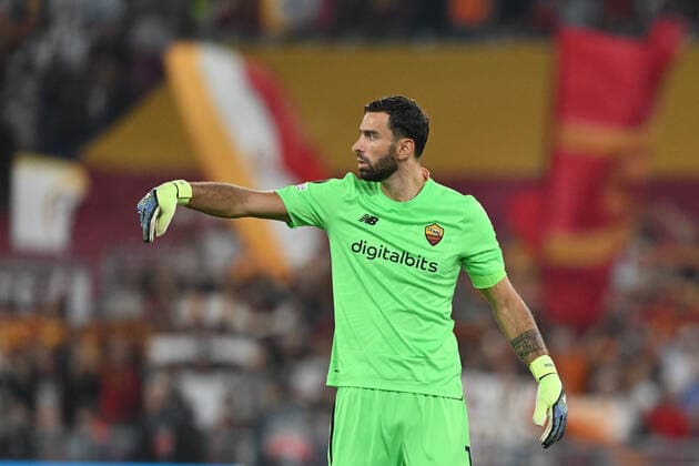 Fußball, EL, AS Rom - HJK Helsinki Foto Alfredo Falcone LaPresse 15 Settembre 2022 - Roma, Italia - calcio - Roma vs hjk Helsinki - Europa League 2022 2023 - Stadio Olimpico. Nella foto: Rui Patricio of AS Roma Foto Alfredo Falcone LaPresse September 15, 2022 Rome, Italy - sport, soccer - Roma vs hjk Helsinki - Europe League 2022 2023 - Olimpic Stadium. In the pic: Rui Patricio of AS Roma  Copyright: xAlfredoxFalcone LaPressex