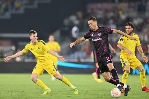 Fußball, EL, AS Rom - HJK Helsinki Foto Alfredo Falcone LaPresse 15 Settembre 2022 - Roma, Italia - calcio - Roma vs hjk Helsinki - Europa League 2022 2023 - Stadio Olimpico. Nella foto: Nemanja Matic of AS Roma Foto Alfredo Falcone LaPresse September 15, 2022 Rome, Italy - sport, soccer - Roma vs hjk Helsinki - Europe League 2022 2023 - Olimpic Stadium. In the pic: Nemanja Matic of AS Roma  Copyright: xAlfredoxFalcone LaPressex