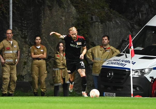 Sport Bilder des Tages Fussball, Herren, Saison 2022 2023, Europa League, Sporting Braga - 1. FC Union Berlin (Gruppenphase, Gruppe D, 2. Spieltag), Tymoteusz Puchacz (1. FC Union Berlin), 15.09. 2022, Copyright: xMatthiasxKochx