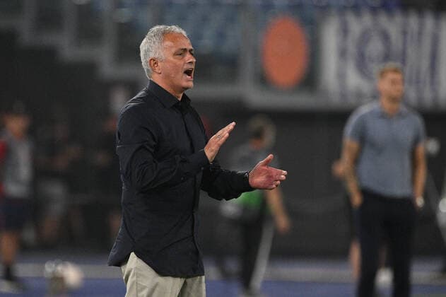 Fußball, EL, AS Rom - HJK Helsinki JoseÃ¢& x80;& x99; Mourinho coach (AS Roma) during the UEFA Europa League 2022-2023 football match between AS Roma and HJK Helsinki at The Olympic Stadium in Rome on September 15, 2022.  Copyright: xFabrizioxCorradettix xipa-agencyx xLivexMediax 0