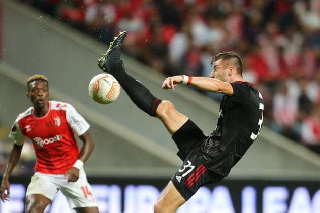 Fußball, EL, Sporting Braga - 1. FC Union Berlin FOOTBALL, FUSSBALL - Knoche of FC Union Berlin during the Europa League match between SC Braga and FC Union Berlin. Estadio Municipal de Braga, Portugal, 15th September 2022. Photo: IMAGO Pedro Benavente
