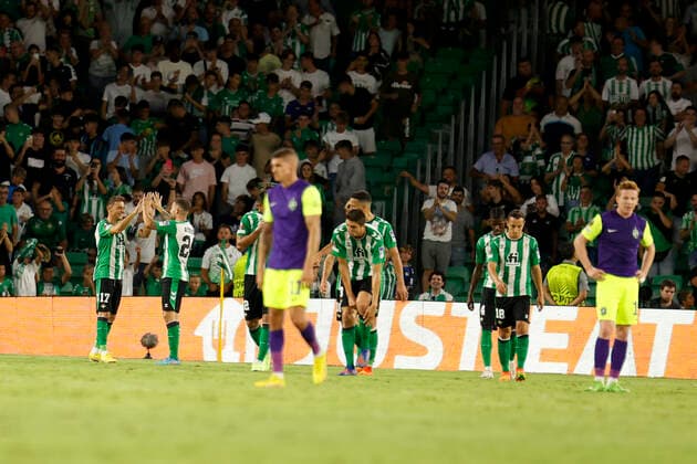 Fußball, EL, Real Betis Sevilla - PFC Ludogorets Razgrad September 15, 2022, Seville, Spain: JOAQUIN SANCHEZ of Betis (L) celebrates after scoring 2-0 during the Europa League Group C soccer match between Real Betis and PFC Ludogorets 1945 at Benito Villamarin Stadium Seville Spain - ZUMAa142 20220915_zap_a142_013 Copyright: xDanielxGonzalezxAcunax