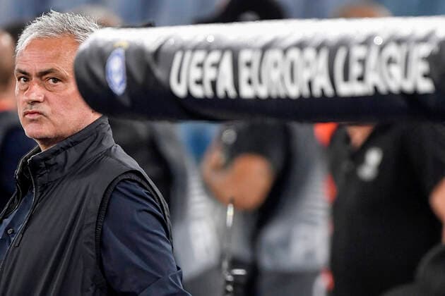Sport Bilder des Tages Fußball, EL, AS Rom - HJK Helsinki Jose Mourinho coach of AS Roma looks on during the Europa League Group C football match between AS Roma and HJK Helsinki at Olimpico stadium in Roma (Italy), September 15th, 2022. Photo Andrea Staccioli Insidefoto andreaxstaccioli
