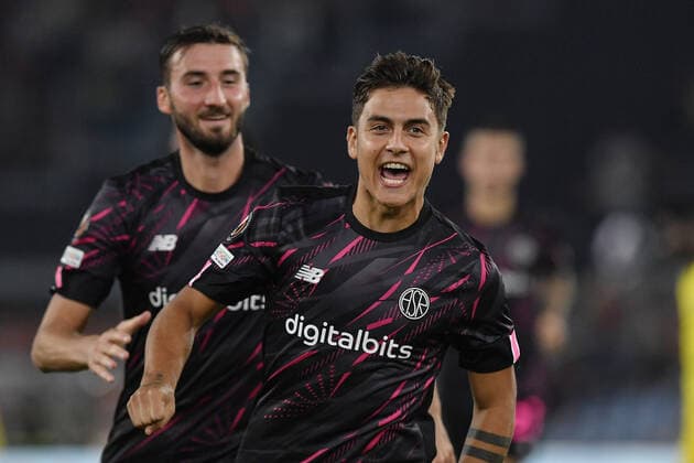 Fußball, EL, AS Rom - HJK Helsinki As Roma 15 09 2022 - Europa League Roma-Hjk Helsinky foto Antonello Sammarco Image nella foto: esultanza gol Paulo Dybala 