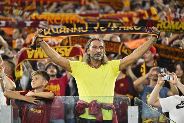 Fußball, EL, AS Rom - HJK Helsinki A.S. Roma Fans during the second day of UEFA Europa League Group C match between A.S. Roma and HJK Helsinki at Olimpico Stadium on September 15, 2022 in Rome, Italy.  Copyright: xDomenicoxCippitellix xipa-agencyx xLivexMediax 0