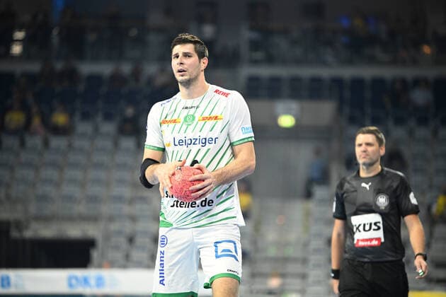 Handball I Herren I Saison 2022-2023 I Liqui Moly Handballbundesliga I 3. Spieltag I Rhein-Neckar Löwen - SC DHfK Leipzig I 15.09.2022 Marko Mamic ( 14, SC DHfK Leipzig) Mannheim SAP Arena Baden-Württemberg Deutschland Copyright: xLobeca MaxxKrausex