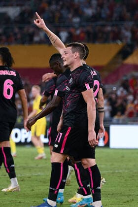 September 15, 2022, Rome, Italy: Andrea Belotti (AS Roma) celebrates after scoring goal 3-0 during the UEFA Europa League 2022-2023 football match between AS Roma and HJK Helsinki at The Olympic Stadium in Rome on September 15, 2022. football Europa League match - AS Roma vs HJK Helsinki, Rome, Italy  - ZUMAl164 20220915_zsa_l164_357 Copyright: xFabrizioxCorradettix