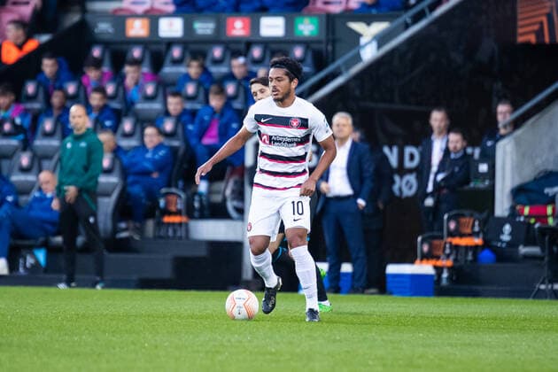 FC Midtjylland v Lazio, UEFA Europa League football, Herning, Denmark Herning, Denmark. 15th, September 2022. Evander Ferreira (10) of FC Midtjylland seen during the UEFA Europa League match between FC Midtjylland and Lazio at MCH Arena in Herning. Herning Denmark  Copyright: xGonzalesxPhoto BalazsxPopalx