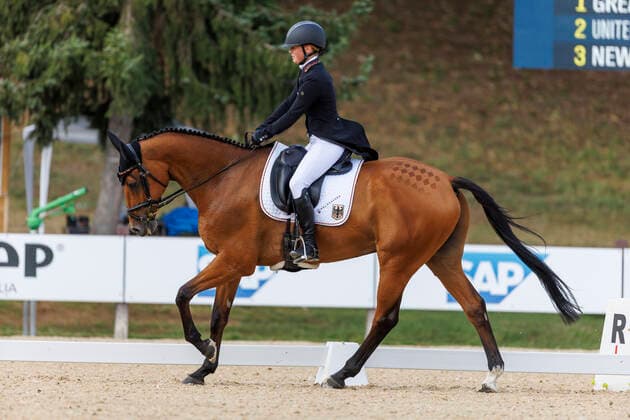 PRATONI - FEI Eventing World Championship, WM, Weltmeisterschaft 2022, PRATONI - FEI Eventing World Championship 2022 DIBOWSKI Alina (GER), Barbados 26 Dressage Test - Session 2 Teilprüfung Dressur - 2. Teil Pratoni de Vivaro, Centro Equestre Federale 16. September 2022 - *** PRATONI FEI Eventing World Championship 2022, PRATONI FEI Eventing World Championship 2022 DIBOWSKI Alina GER , Barbados 26 Dressage Test Session 2 Partial Dressage 2 Part Pratoni de Vivaro, Centro Equestre Federale 16 September 2022