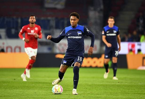 Fussball, Herren, Saison 2022 2023, 1. Bundesliga (7. Spieltag), FSV Mainz 05 - Hertha BSC, Jean-Paul Boetius (Hertha BSC), 16.09. 2022, *** Football, Men, Season 2022 2023, 1 Bundesliga 7 Matchday , FSV Mainz 05 Hertha BSC, Jean Paul Boetius Hertha BSC , 16 09 2022, Copyright: xSebastianxRäppold MatthiasxKochx