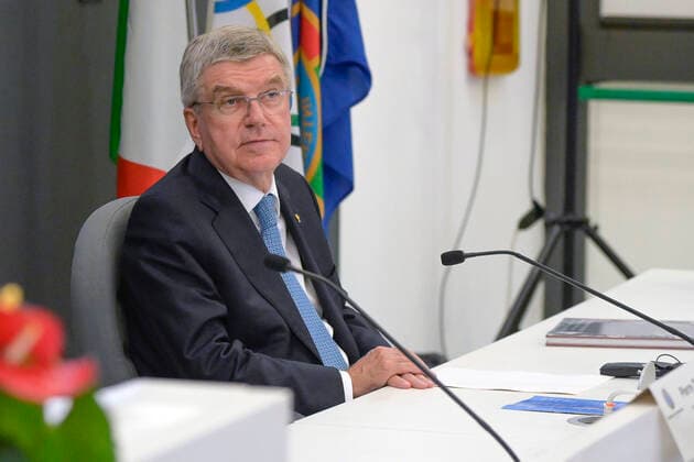 Thomas Bach erhält den Flambeau d Or Award 2022 des Sportverbands Panathlon International im CONI Center. Rom, 16.09.2022