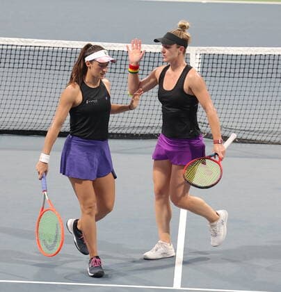September 17, 2022, Chennai, Tamil Nadu, India: Chennai Open WTA, Tennis Damen 250: ..Gabriela DABROWSKI CAN.Luisa STEFANI BRA.vs.Peangtarn PLIPUECH THA.Moyuka UCHIJIMA JPN..Match Winner: Gabriela DABROWSKI CAN.Luisa STEFANI BRA.By 6-3,6-3 Chennai India - ZUMAs280 20220917_zsp_s280_051 Copyright: xSeshadrixSukumarx