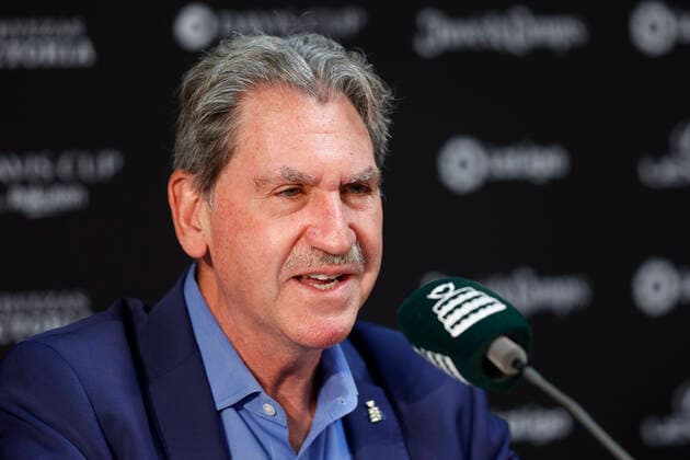 Davis Cup 2022, Pressekonferenz mit ITF Praesident David Haggerty, Portrait, Portraet Tennis - Davis Cup 2022 - ITF Davis Cup - Rothenbaum - Hamburg - Hamburg - Germany - 18 September 2022. Â Copyright: xJuergenxHasenkopfx