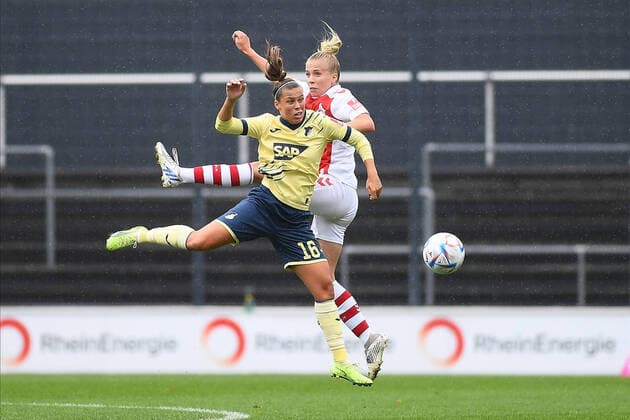 Sport Themen der Woche KW37 Sport Bilder des Tages GERMANY, COLOGNE - SEPTEMBER 18, 2022: Nicole Billa. The match of Women Bundesliga 1.FC Koeln Frauen vs TSG 1899 Hoffenheim Frauen  Copyright: xVITALIIxKLIUIEVx