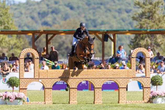 PRATONI - FEI Eventing World Championship, WM, Weltmeisterschaft 2022, PRATONI - FEI Eventing World Championship 2022 DIBOWSKI Alina (GER), Barbados 26 Teilprüfung Finale Springen Final Jumping - 1st Part Pratoni de Vivaro, Centro Equestre Federale 18. September 2022 - *** PRATONI FEI Eventing World Championship 2022, PRATONI FEI Eventing World Championship 2022 DIBOWSKI Alina GER , Barbados 26 Part Final Jumping Final Jumping 1st Part Pratoni de Vivaro, Centro Equestre Federale 18 September 2022