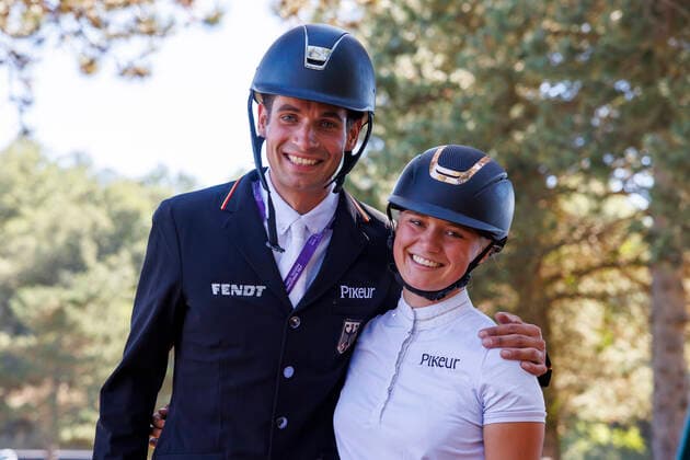 PRATONI - FEI Eventing World Championship, WM, Weltmeisterschaft 2022, PRATONI - FEI Eventing World Championship 2022 WAHLER Christoph (GER), DIBOWSKI Alina (GER) Impressionen am Rande Teilprüfung Finale Springen Final Jumping - 1st Part Pratoni de Vivaro, Centro Equestre Federale 18. September 2022 - *** PRATONI FEI Eventing World Championship 2022, PRATONI FEI Eventing World Championship 2022 WAHLER Christoph GER , DIBOWSKI Alina GER Impressions on the sidelines Final Jumping 1st Part Pratoni de Vivaro, Centro Equestre Federale 18 September 2022