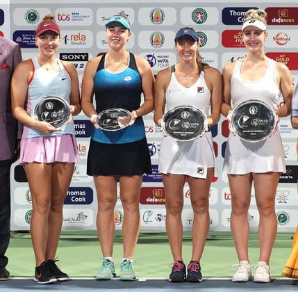 September 18, 2022, Chennai, Tamil Nadu, India: Chennai Open WTA, Tennis Damen 250 : .Gabriela DABROWSKI CAN.Luisa STEFANI BRA vs.Anna BLINKOVA.Natela DZALAMIDZE GEO..Gabriela DABROWSKI CAN.Luisa STEFANI BRA won the finals by 6-1,6-2. Chennai India - ZUMAs280 20220918_zsp_s280_018 Copyright: xSeshadrixSukumarx