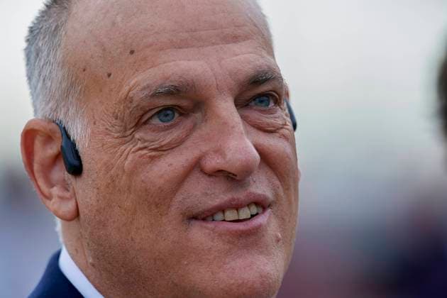 MotoGP Of Aragon - Race La Liga CEO Javier Tebas during the race of Gran Premio Animoca Brands de Aragon at Motorland Aragon Circuit on September 18, 2022 in Alcaniz, Spain. Alcaniz Teruel Spain  Copyright: xJosexBretonx originalFilename:breton-motogpof220918_npqEu.jpg
