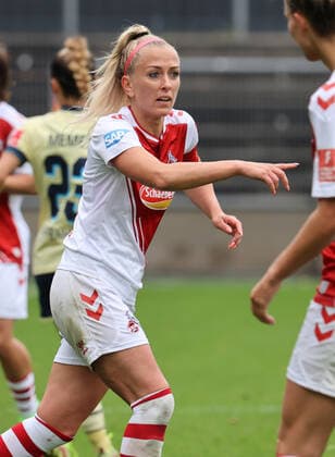 Köln, Deutschland, 19.09.2022, Flyeralarm Frauen Bundesliga, 1. Spieltag, 1. FC Köln - TSG 1899 Hoffenheim, Mandy Islacker (Köln)