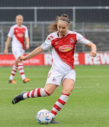 Köln, Deutschland, 19.09.2022, Flyeralarm Frauen Bundesliga, 1. Spieltag, 1. FC Köln - TSG 1899 Hoffenheim, Lotta Cordes (Köln)
