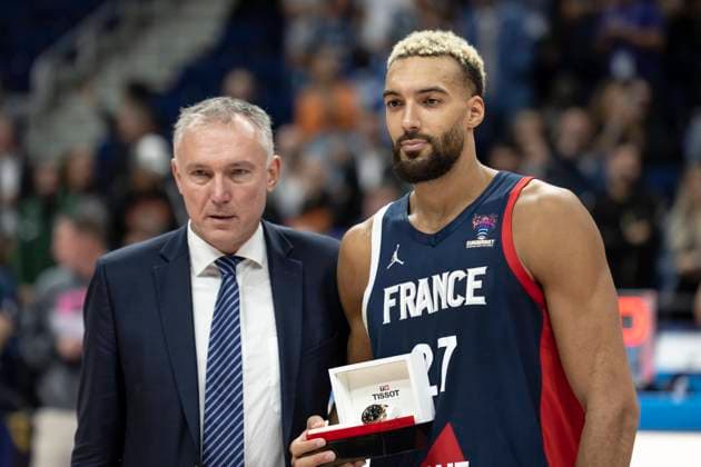 Rudy GOBERT, Frankreich, 27, wurde als einer besten Spieler des Tuniers ausgezeichnet Spanien - Frankreich im Finale der FIBA Basketball Europameisterschaft 2022, 18SEP22, GER, Berlin, FIBA Basketball-Europameisterschaft 2022, 18SEP22, Berlin Copyright: xEibner-Pressefoto TinoxHenschelx EP_THL