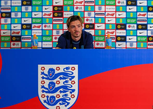 Sport Themen der Woche KW38 Sport Bilder des Tages England press conference, PK, Pressekonferenz Jack Grealish during the England press conference at St Georges Park, Burton upon Trent Content Not Available For UK Newspapers Copyright: xAndyxSumnerx FIL-17364-0062 UK Newspapers OUT