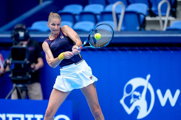 Caroline PLISKOVA (CZE), SEPTEMBER 22, 2022 - Tennis : Womens Singles 2nd Round match at Ariake Coliseum during TORAY Pan Pacific Open Tennis Tournament 2022, Japan. Noxthirdxpartyxsales  (199213959)